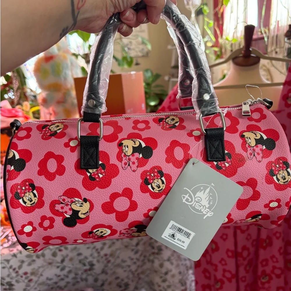 Disney Pink and Red Floral Mini Mouse Bag - Picture 2 of 4